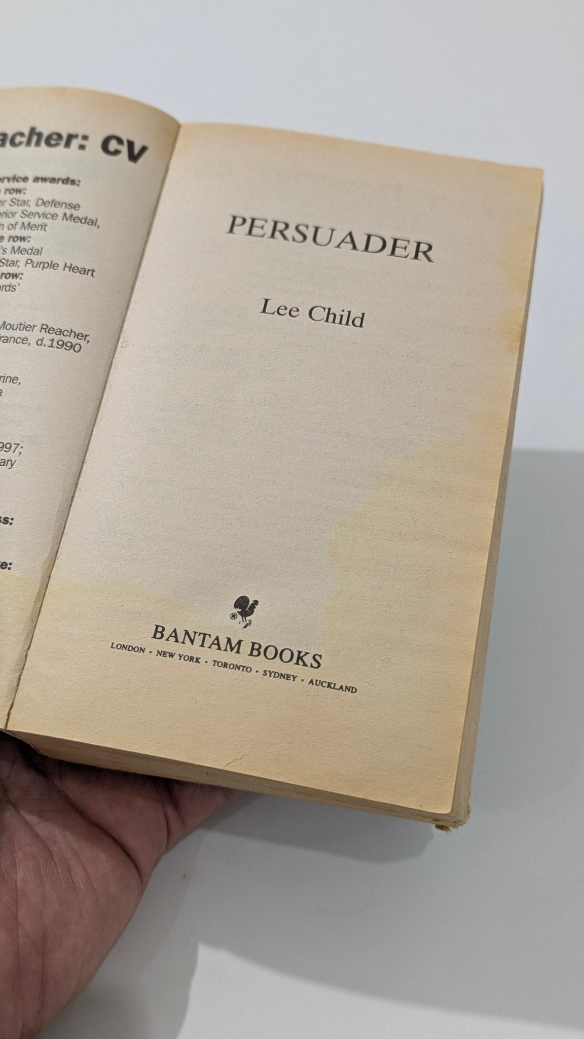 Persuader (Jack Reacher 7) - Chapter Two